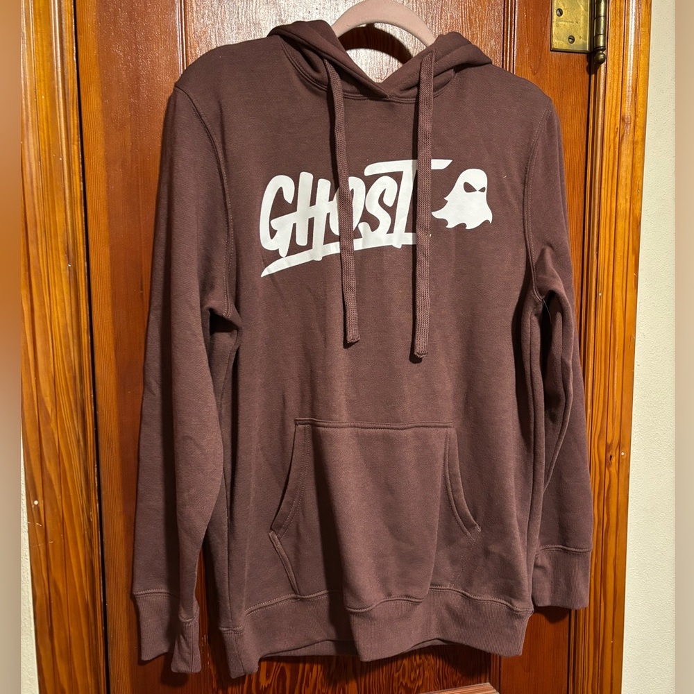 SPORTIQE GHOST Energy Drink Men’s Brown Hoodie Size Medium